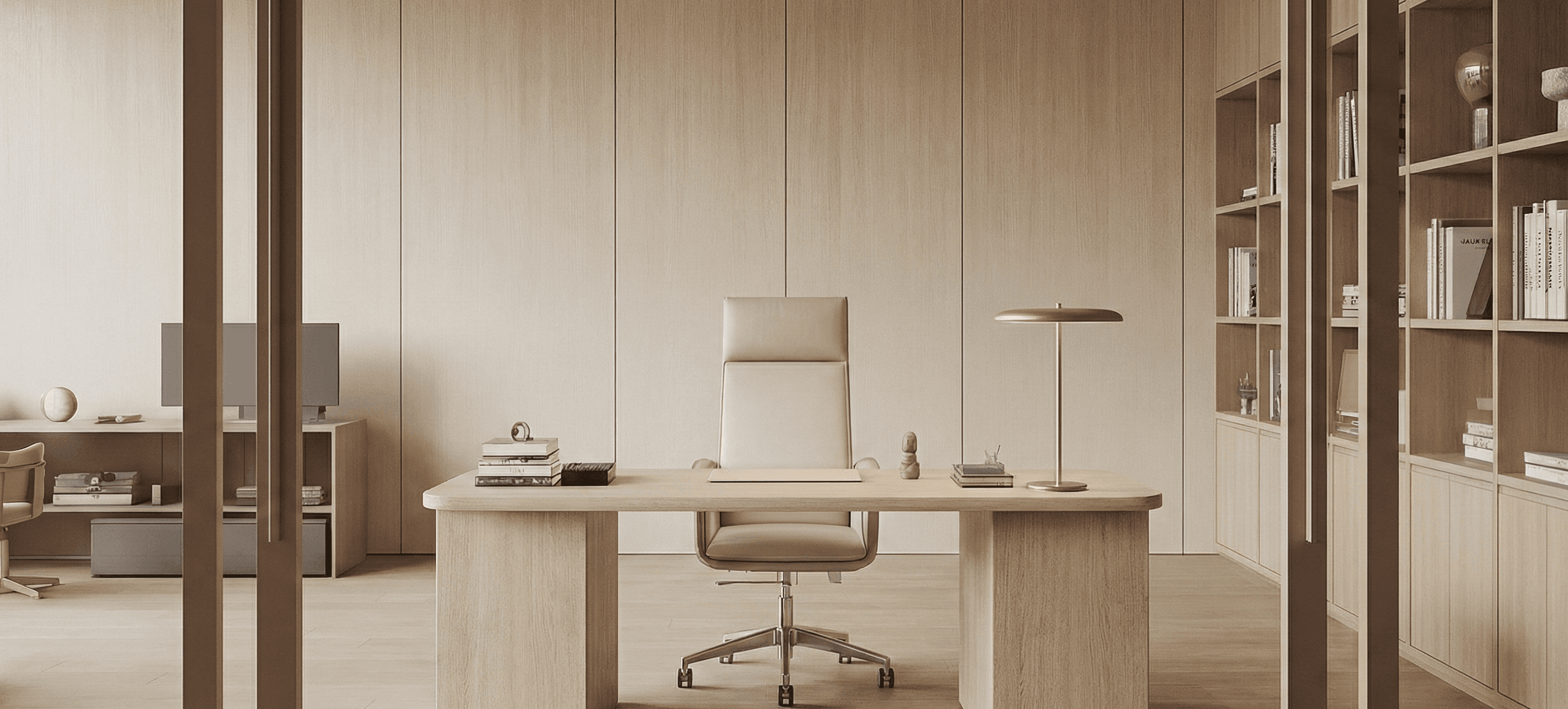 Ambiente corporativo minimalista